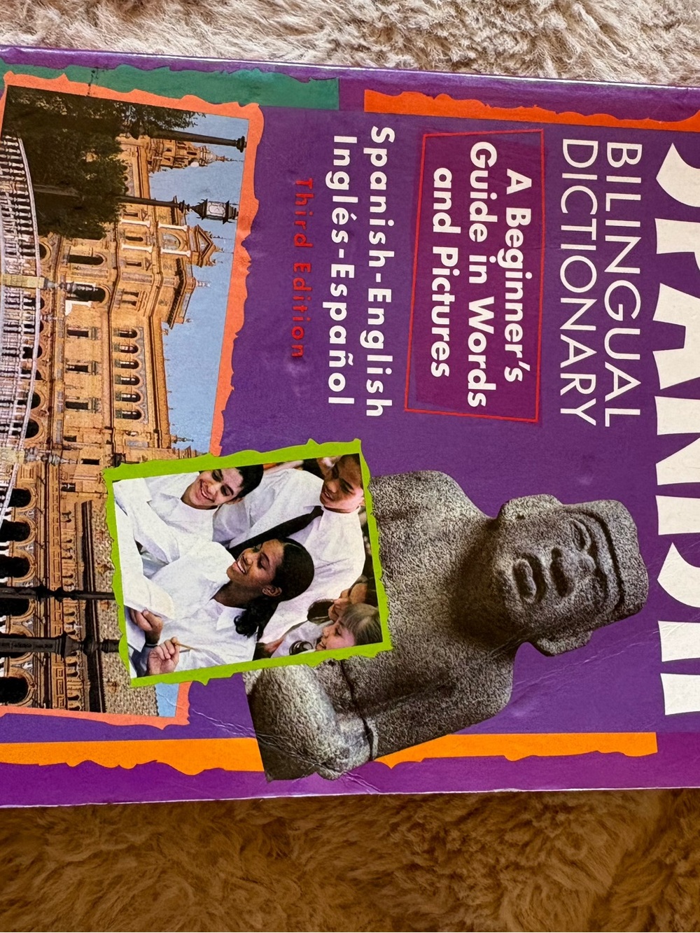 Bilingual Dictionary - Purple Spanish-English Beginner's Guide